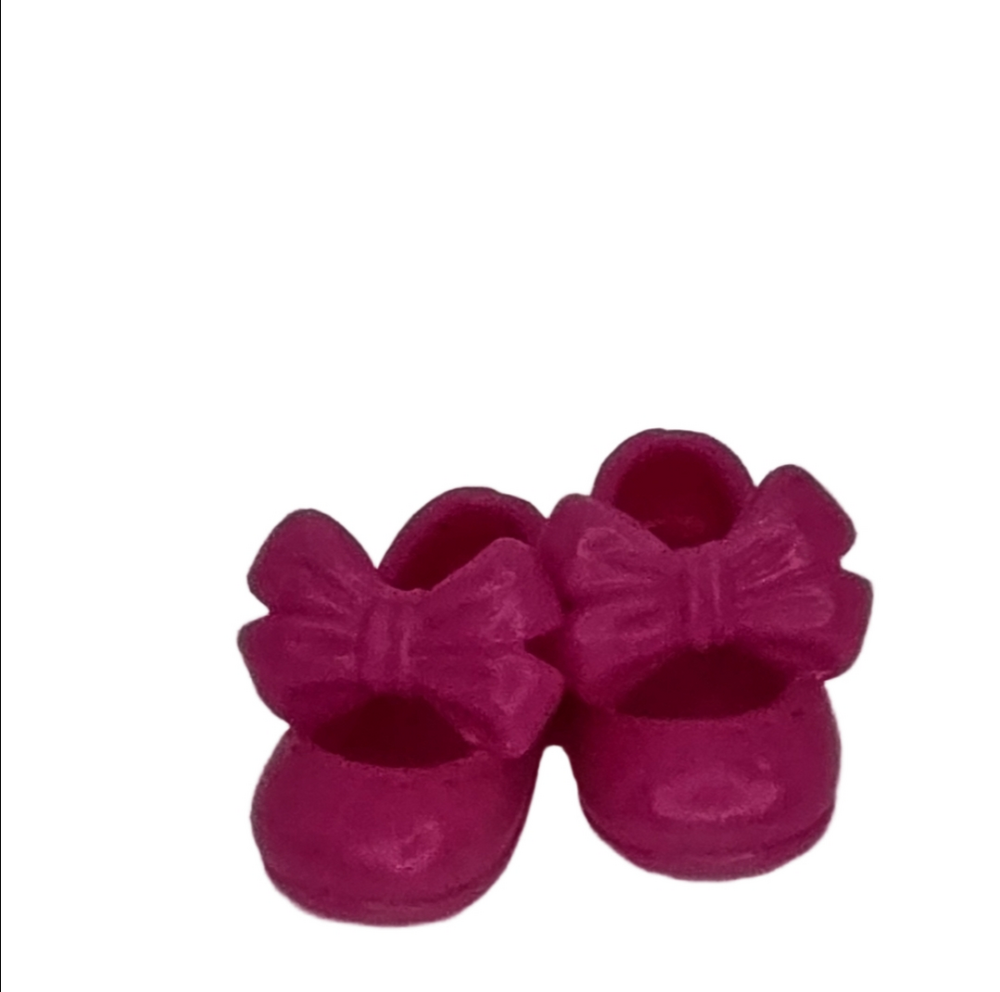 Mattel Barbie Chelsea Doll Shoes  Pink Mary Janes with Bows